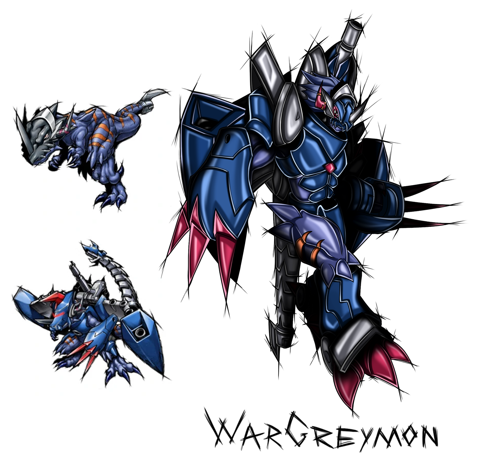 OC] ウォーグレイモンをクロスウォーズ風に描いてみた！ : r/digimon