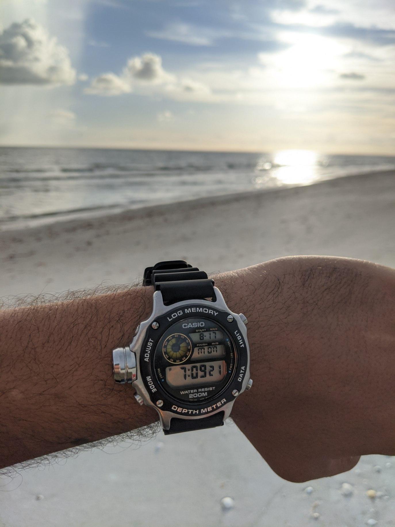 DEP-510, took it out for a swim. : r/casio