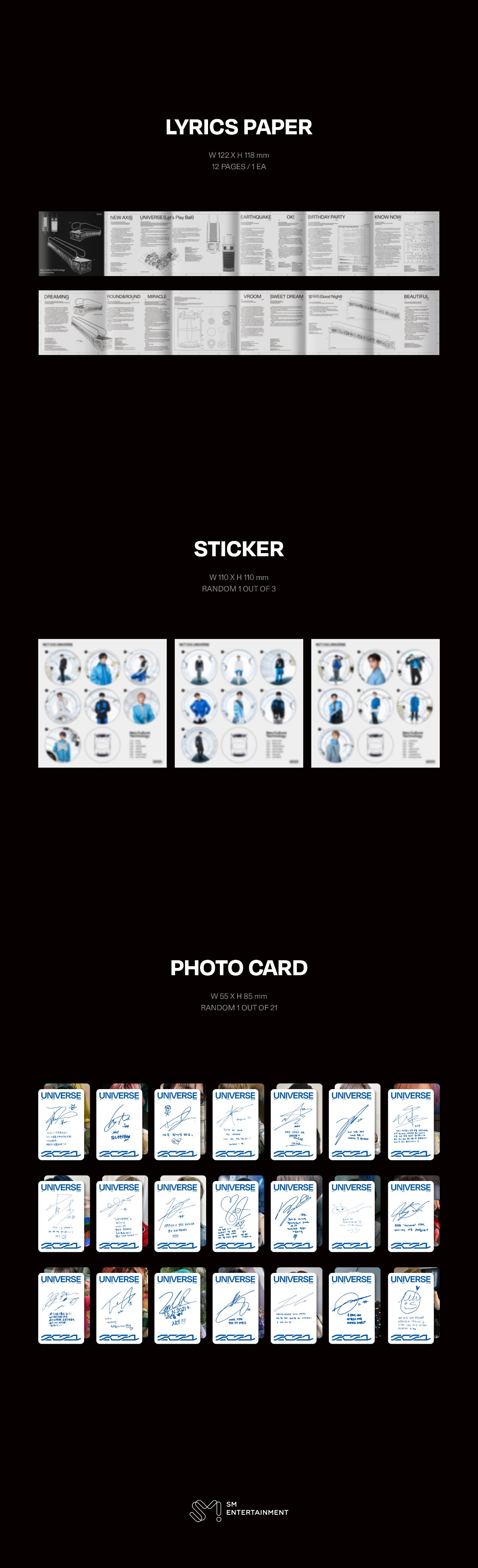 NCT 2021 - Universe Album Details (Photobook, International and