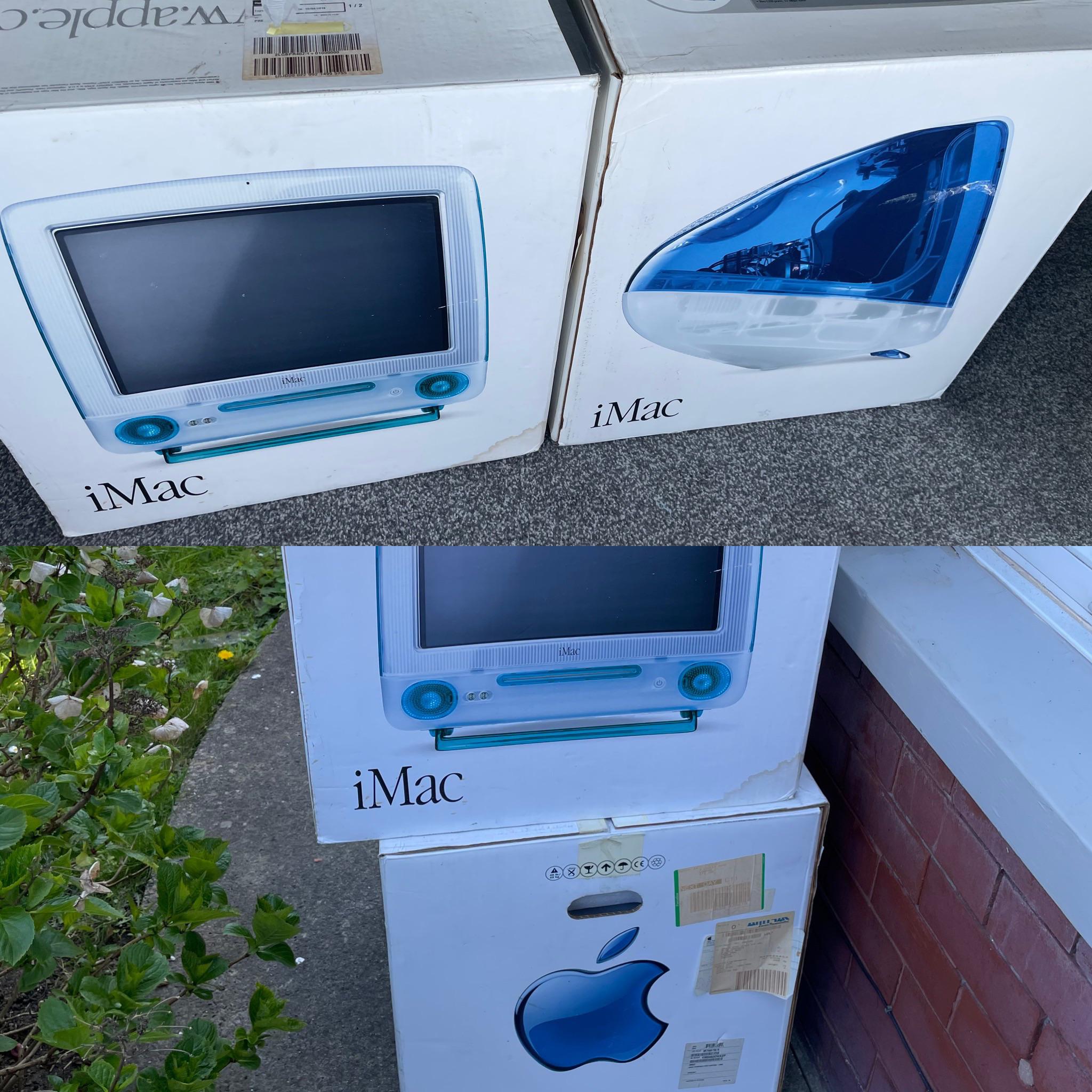 I'm now the proud owner of two boxed iMac G3's - 1 Blueberry and 1