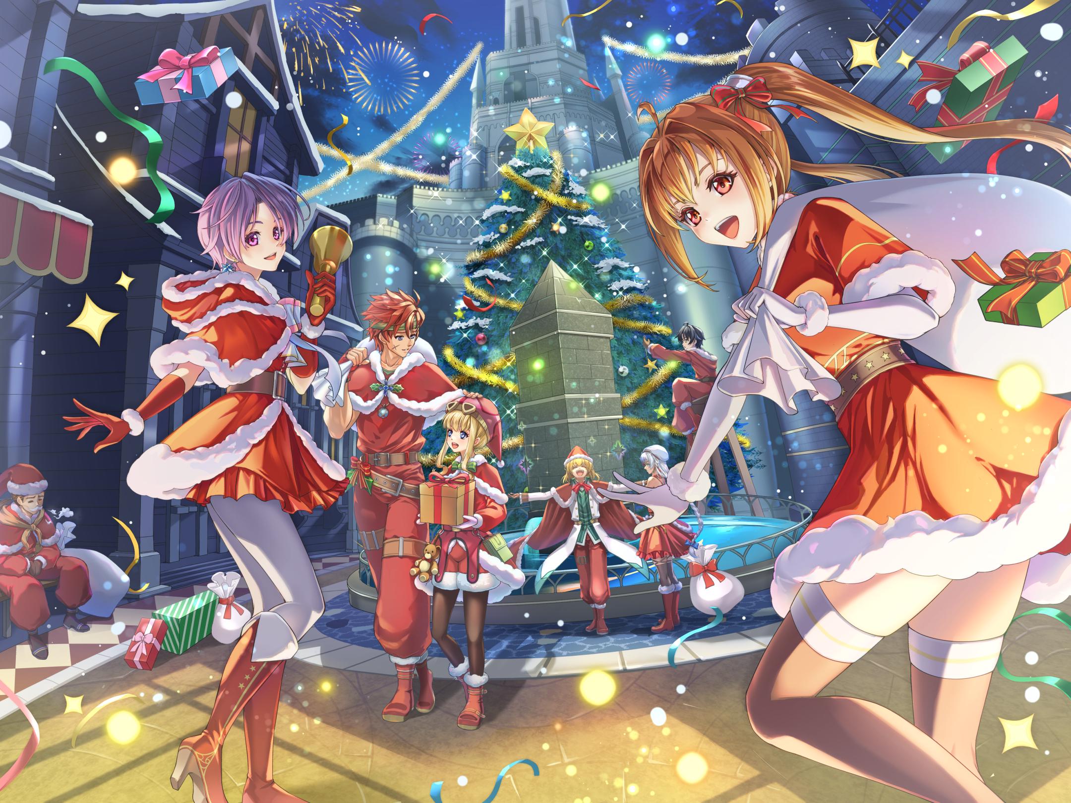 Trails in the Sky - Merry Christmas Art by @kyECtFeB4Q76985 / 千賀