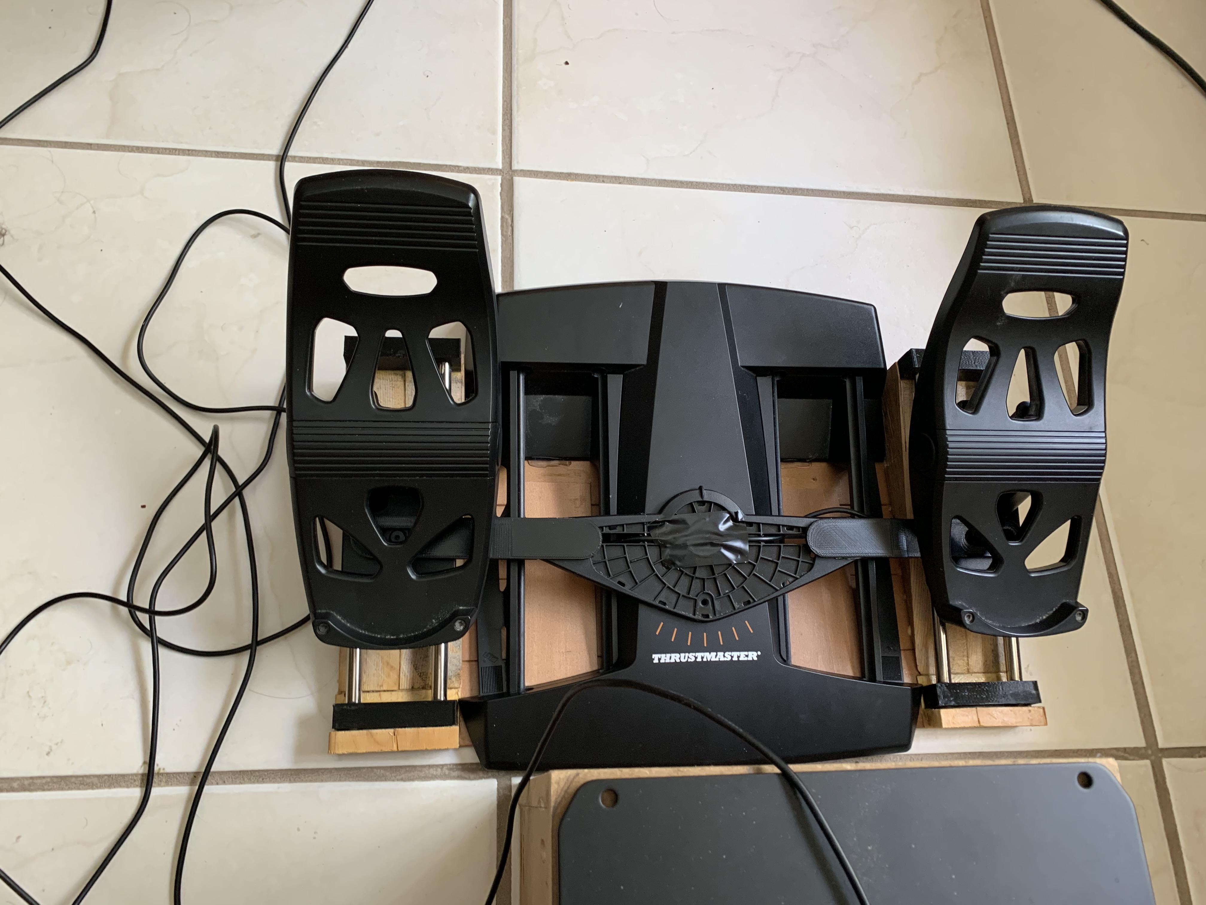 Thrustmaster T Flight TFRPラダーペダルのワイド化mod、やっと終わっ