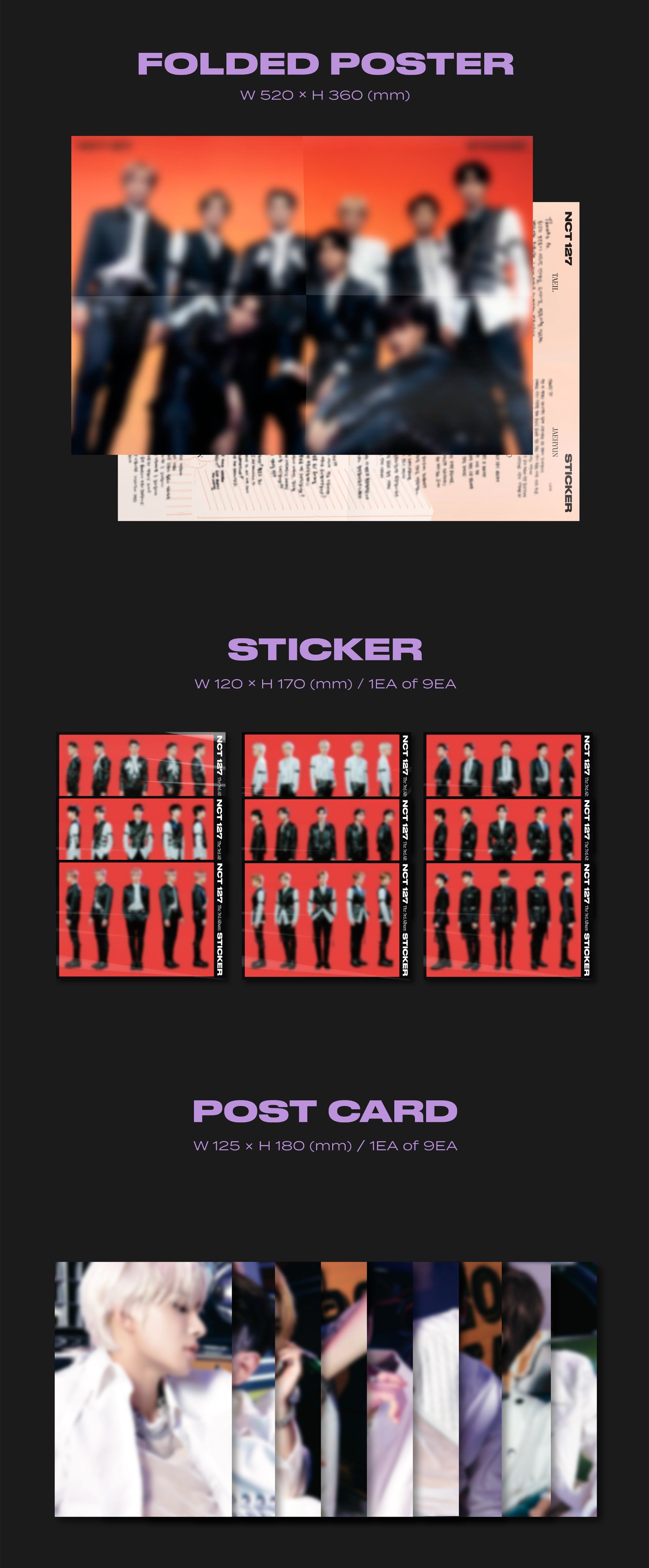 NCT 127 - Sticker Album Details (Sticker Version) : r/NCT