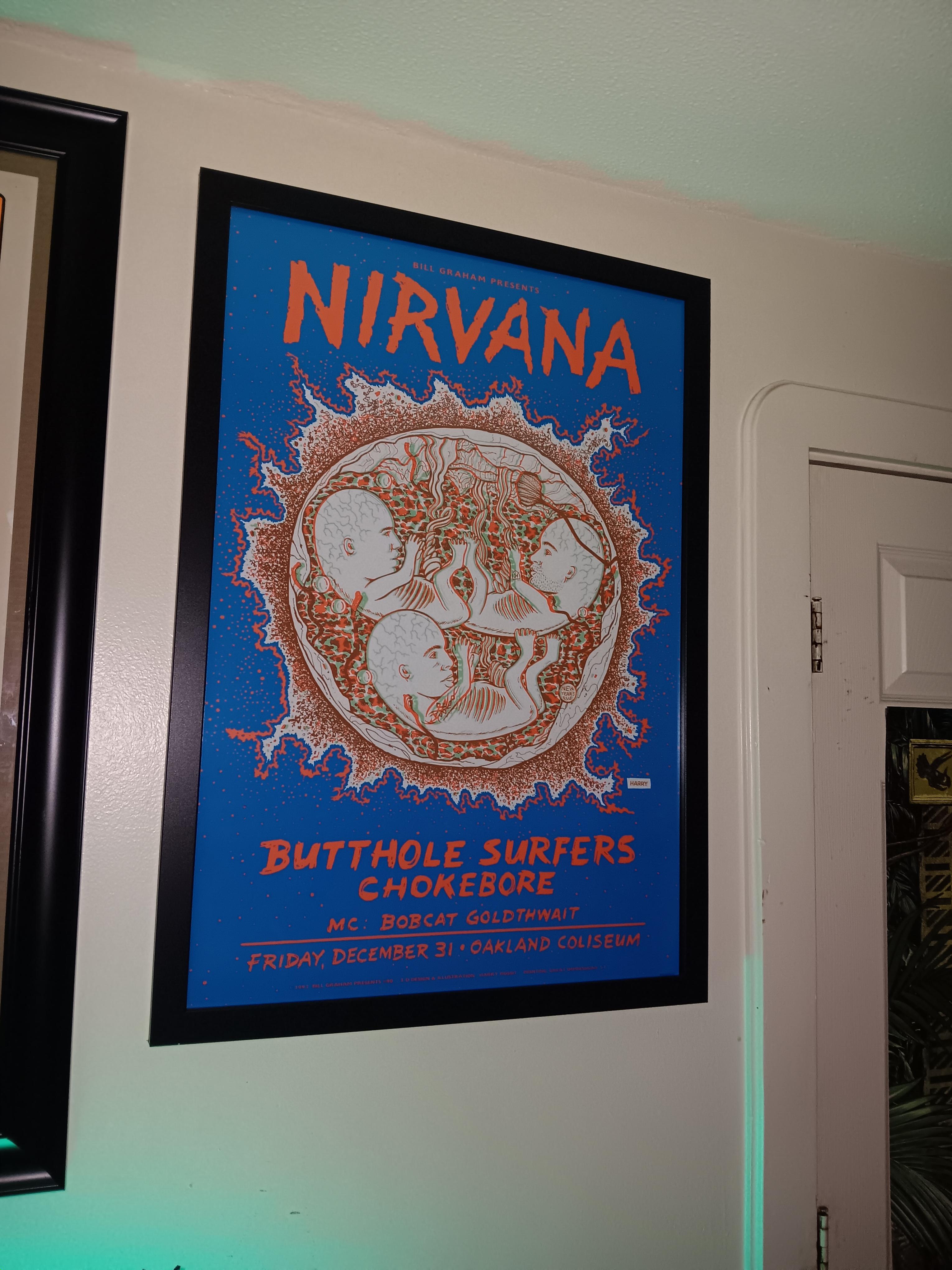 Recently picked up this poster. 12/31/1993 at Oakland Coliseum : r