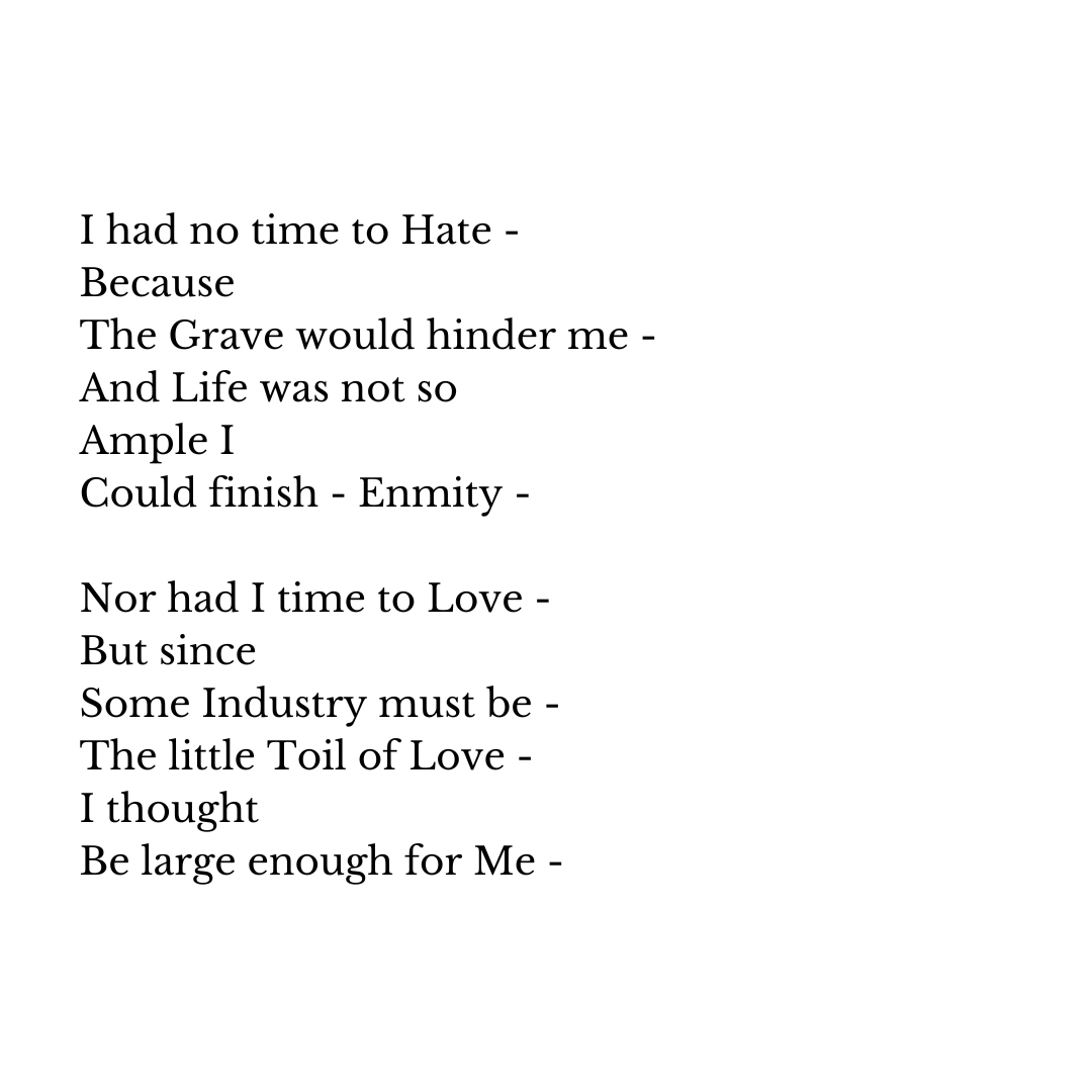 詩] エミリー・ディキンソン - 無題 : r/Poetry