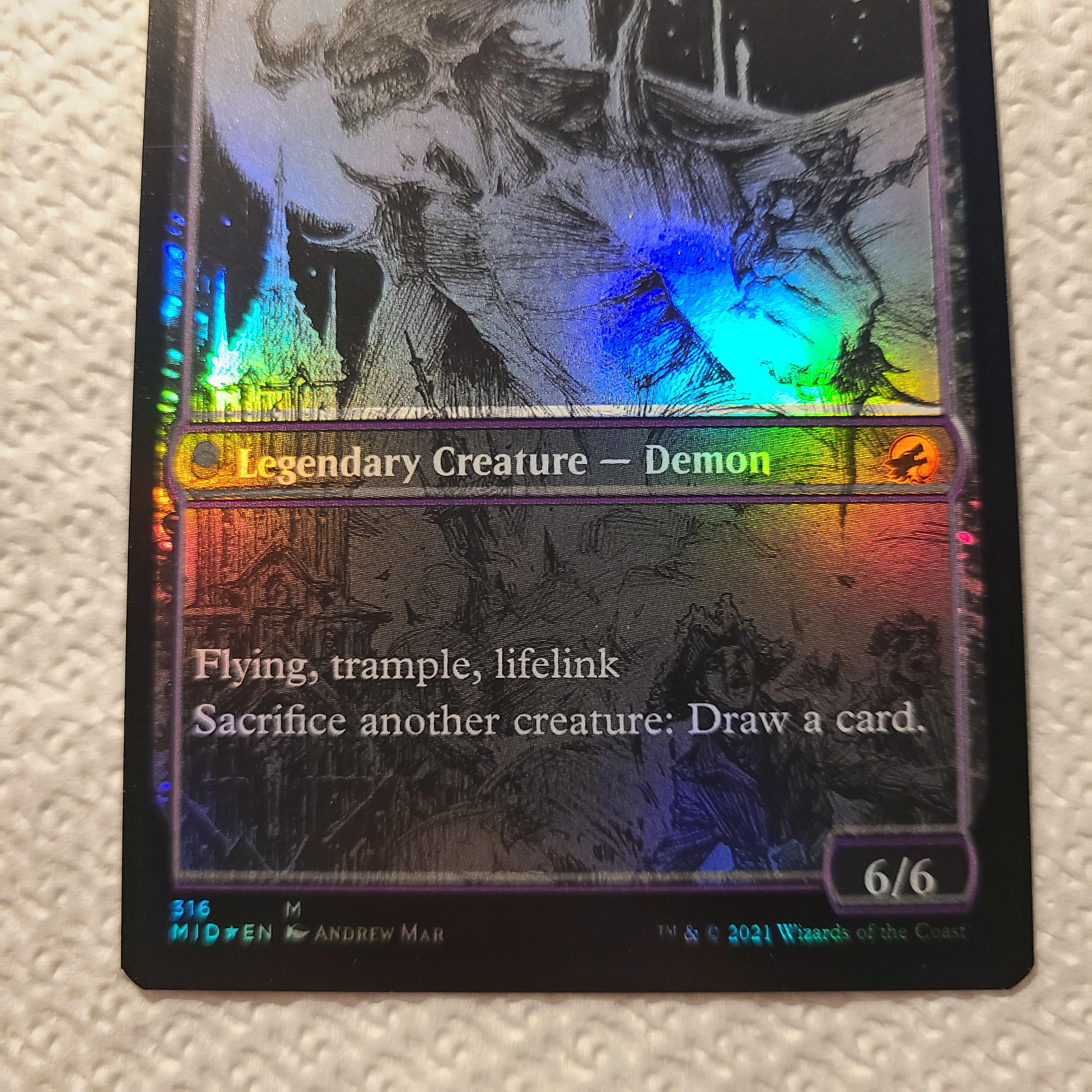 I pulled an interesting misprint on this foil. Its like the purple