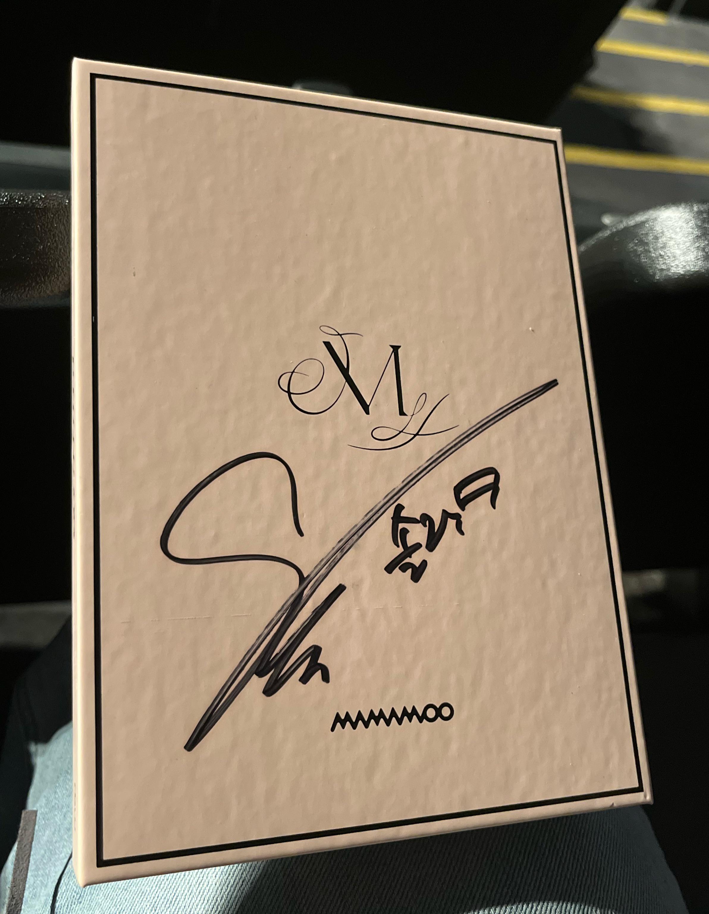 The signed WAW album I got at the concert!! : r/mamamoo