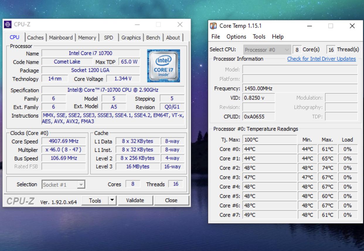 Overclocked” my i7-10700 (non K) to 4.9 GHz via BCLK what a