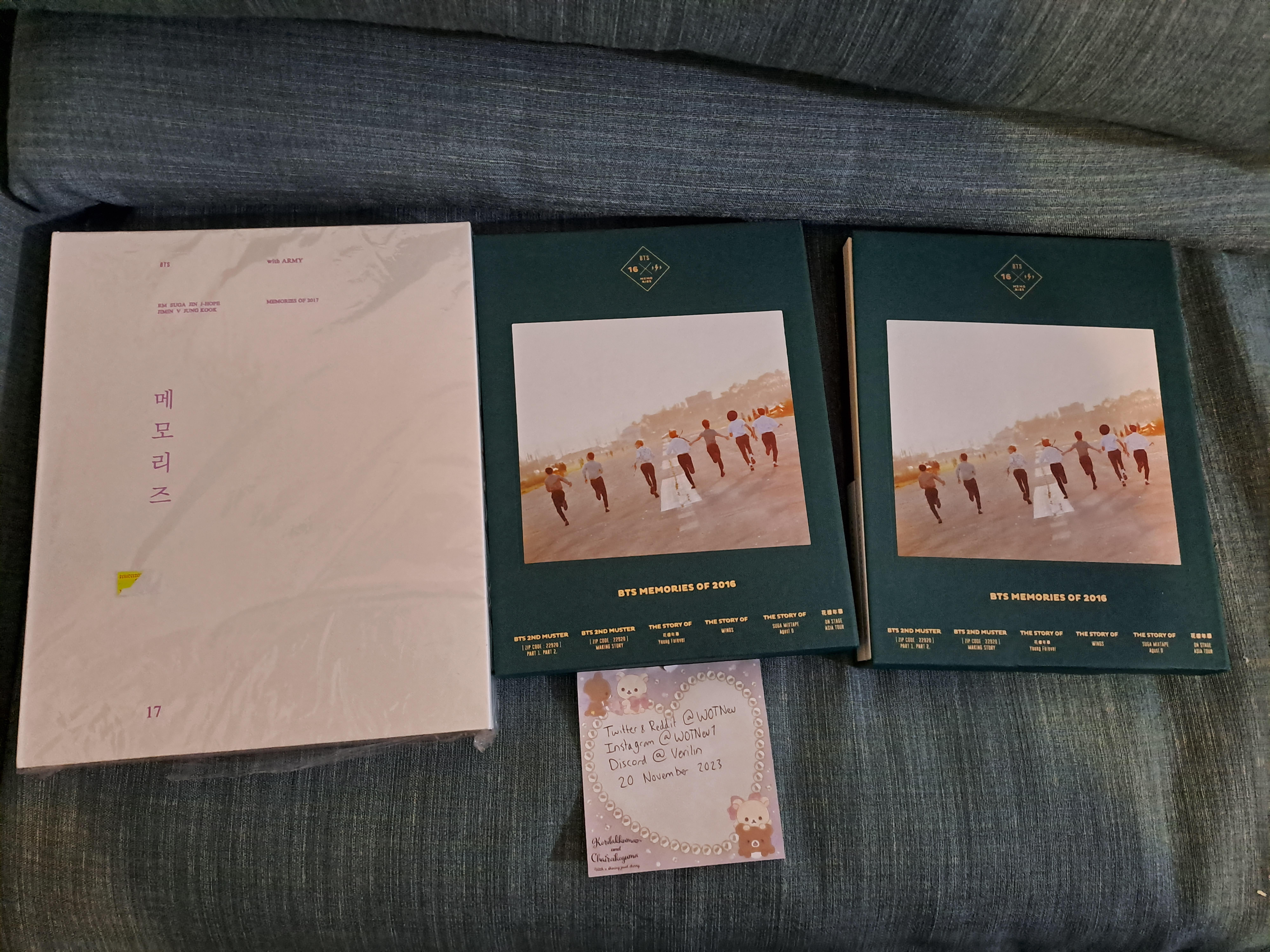 WTS][WW] BTS Memories of 2016 & 2017 DVD : r/bangtan