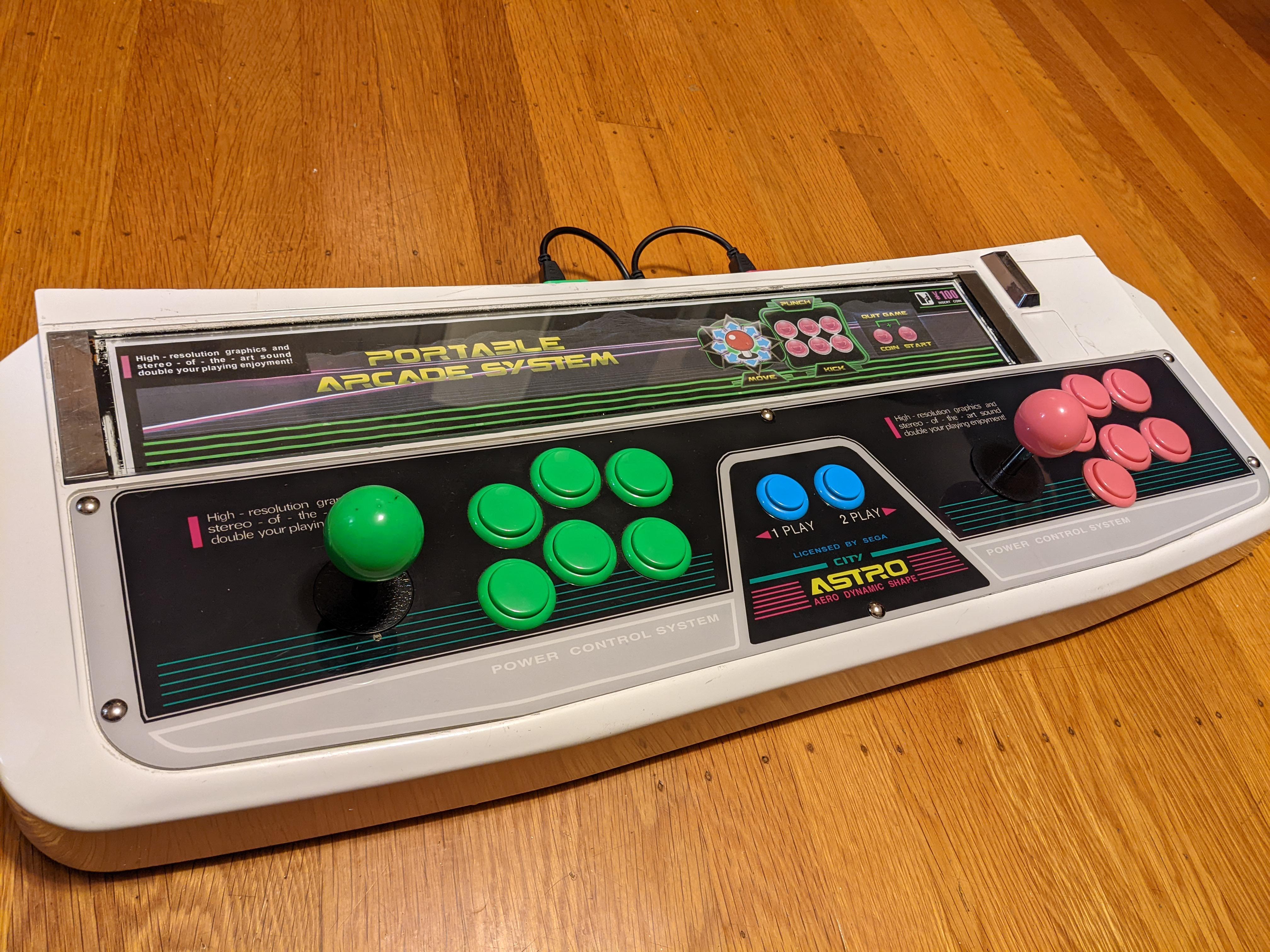 Just about finished up my custom portable Blast City RetroPei