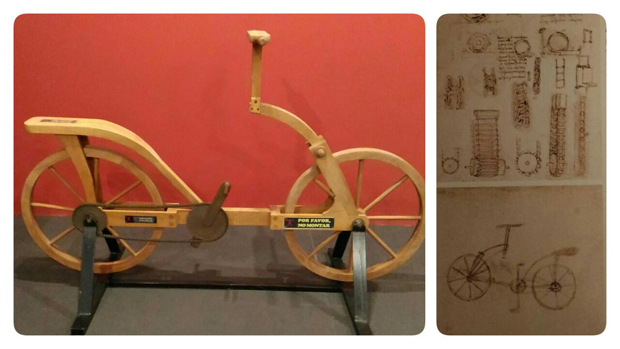 Leonardo da Vinci's bicycle plans and life size model : r