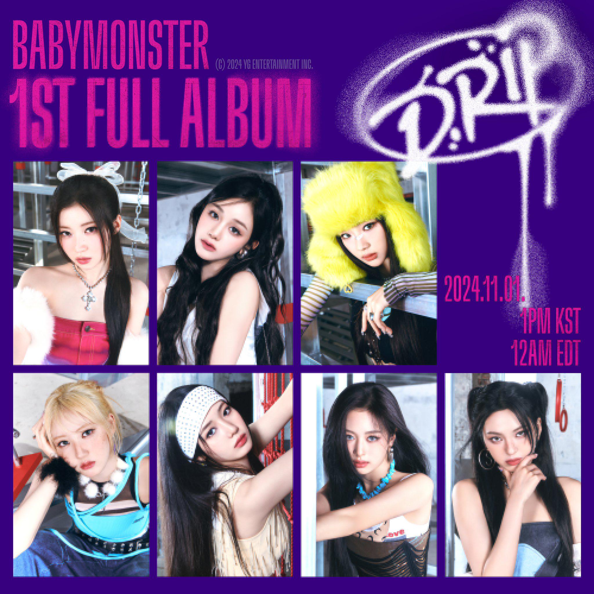 BABYMONSTER - The 1st Full Album: DRIP (Visual Poster) : r/kpop