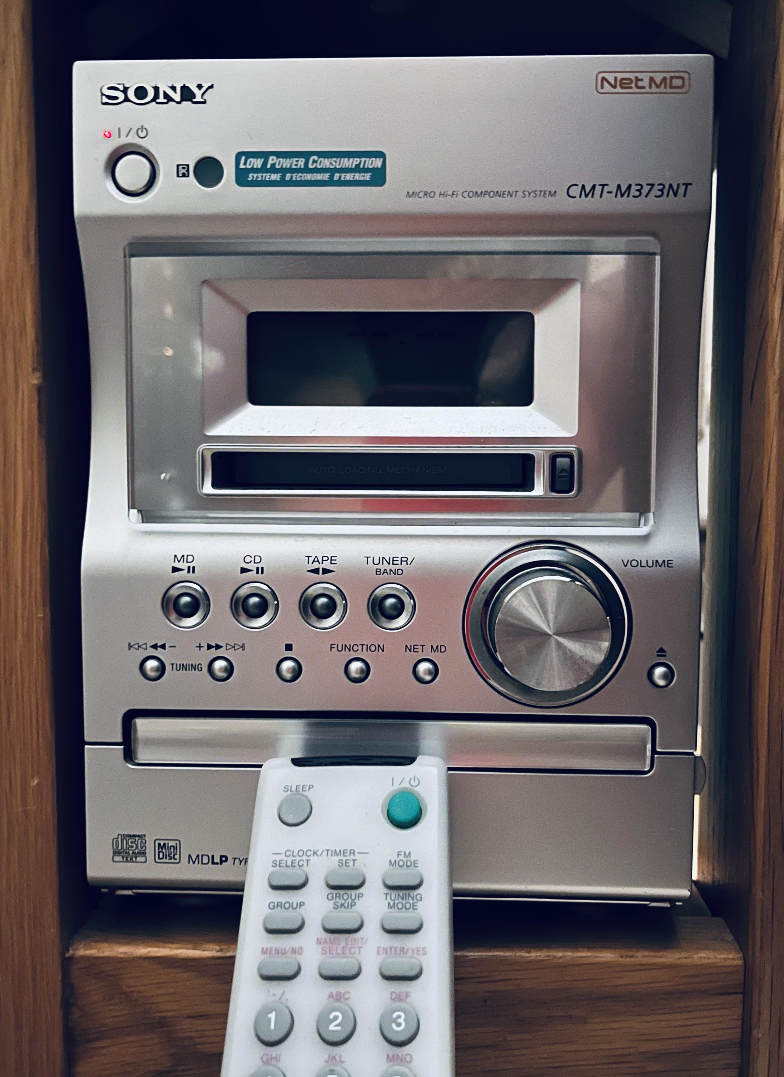 Picked up a CMT-M333NT last night from FB Marketplace! : r/minidisc