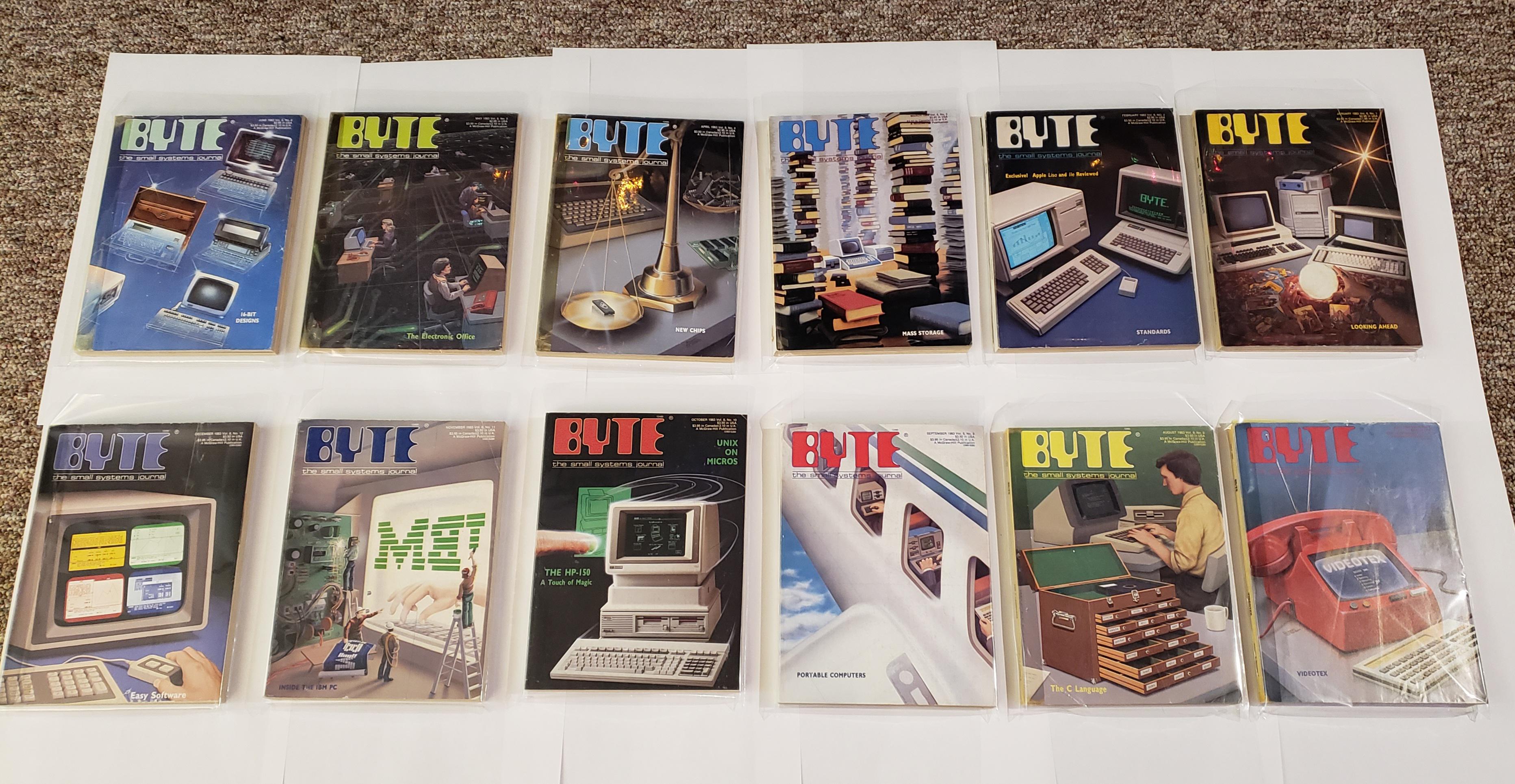 My Byte magazine collection, 1983 : r/vintagecomputing