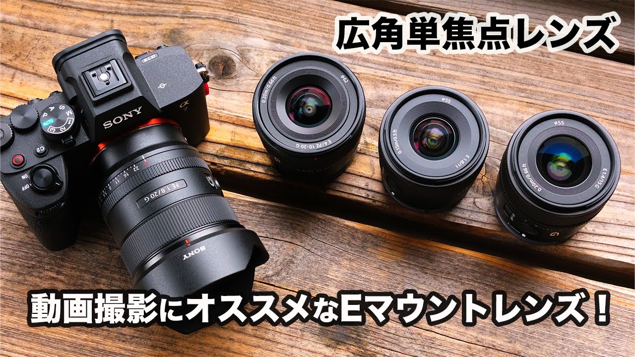 ソニーeマウントレンズ】フルサイズカメラでも使いたい！Sony純正のaps