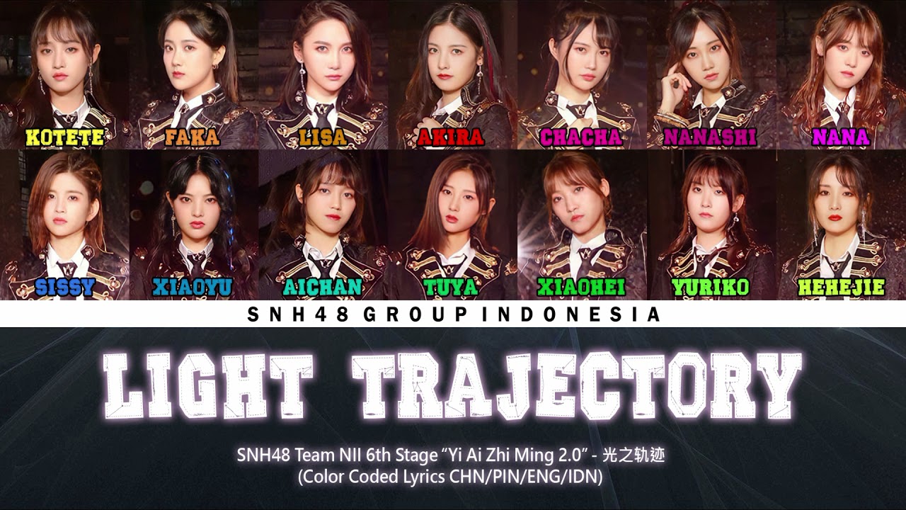 SNH48 2nd Single (Senbatsu) - Flying Get / 飞翔入手| Color Coded