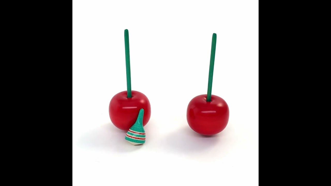 江戸独楽] 前田良二／サクランボ独楽 - 旅猫雑貨店オンライン ｜ 通販