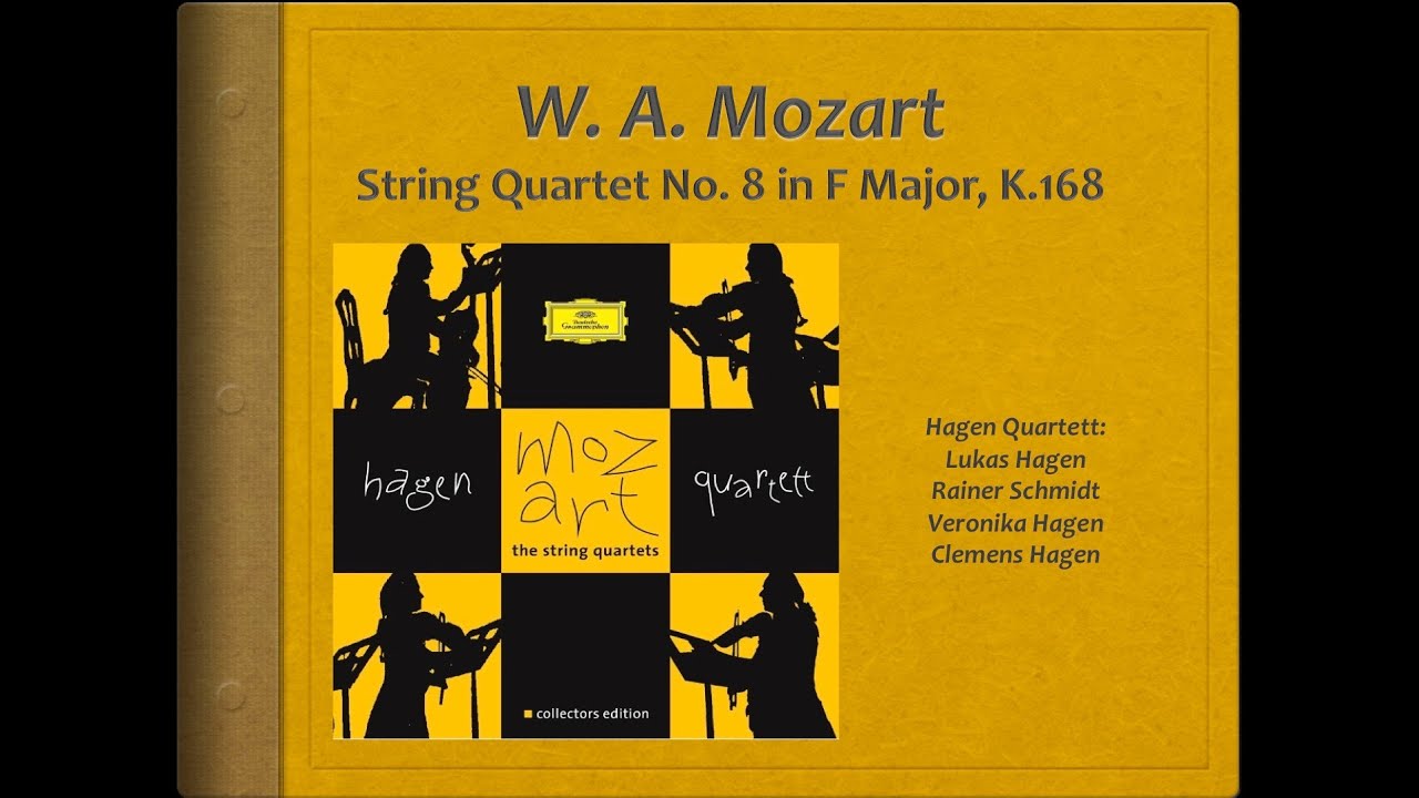 Mozart, String Quartet 8, K.168 - Video Score - Hagen Quartett