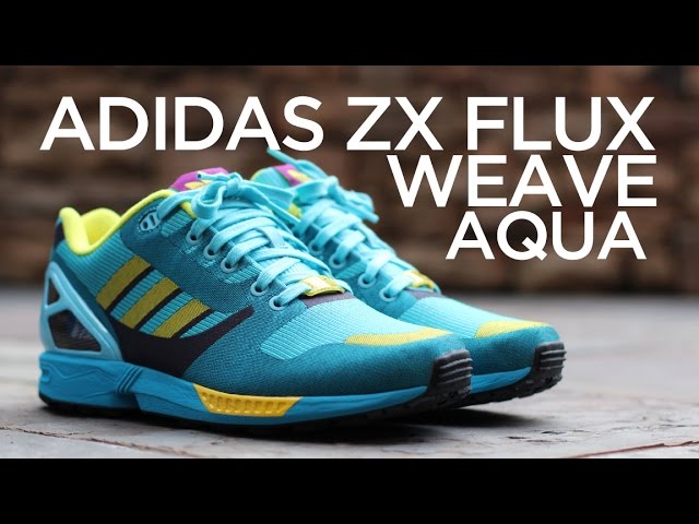Closer Look: Adidas ZX Flux Weave - Aqua - YouTube