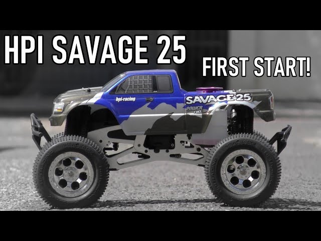 I bought a HPI SAVAGE 25! Firing Her Up - YouTube