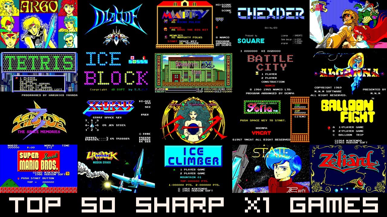 Sharp X1 Game: The Tower of Druaga (1986) - YouTube