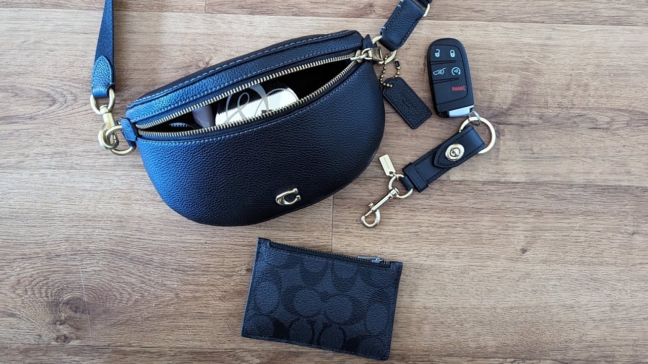 Coach Bethany Belt Bag and Zip Card Case In Signature Canvas