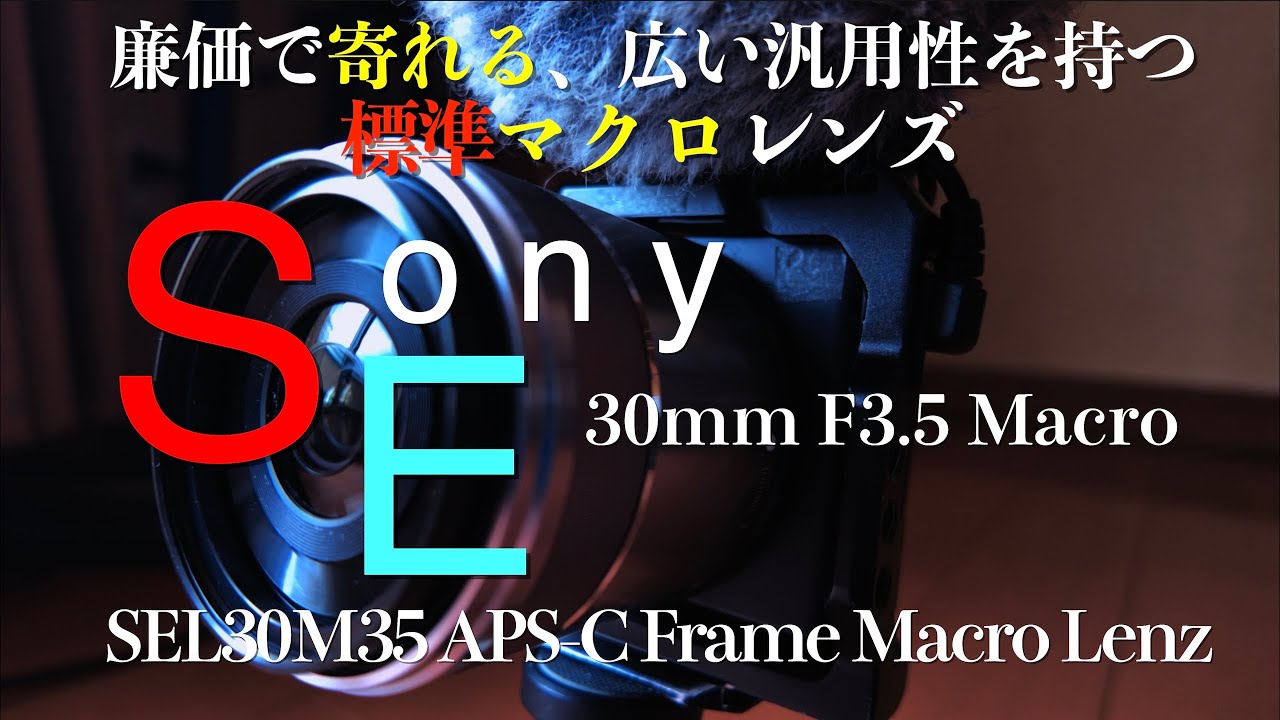 Sony E 30mm F3 5 Macro」 廉価で寄れる広い汎用性の標準レンズ