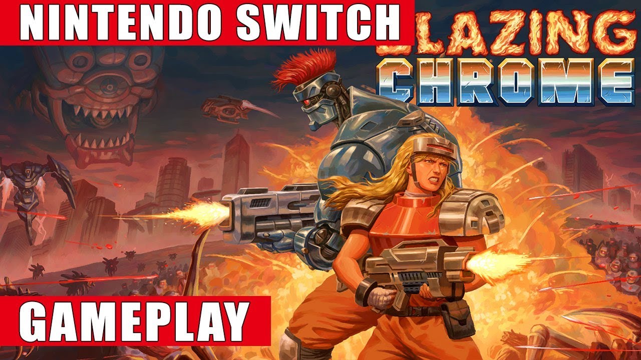 Blazing Chrome Nintendo Switch Gameplay - YouTube