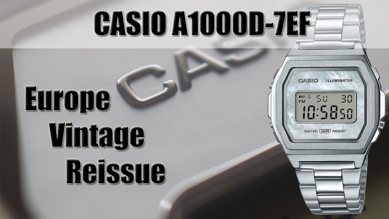 My First Digital Watch! | Casio Europe Vintage Collection A1000D
