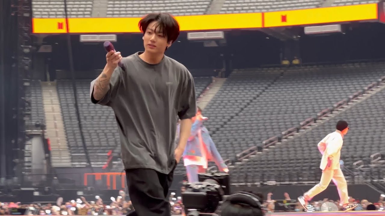 220415 Idol Soundcheck BTS Fancam Permission to Dance On Stage Las