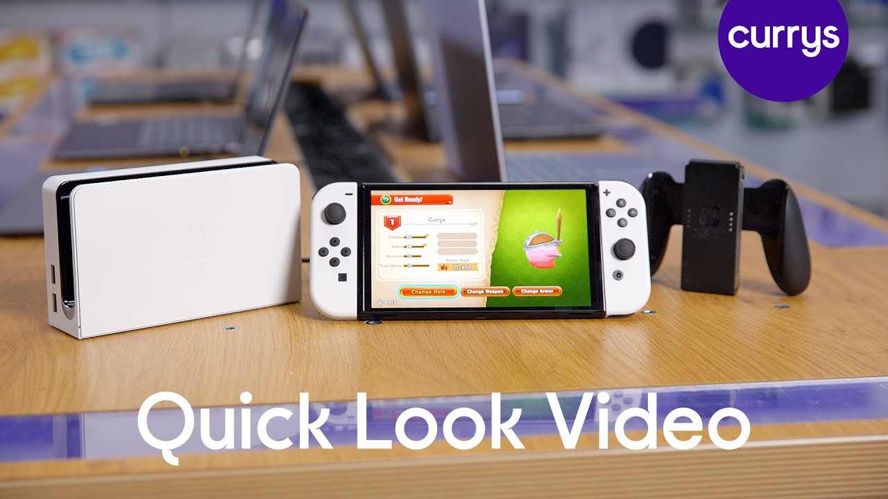 NINTENDO Switch OLED - White - Quick Look - YouTube