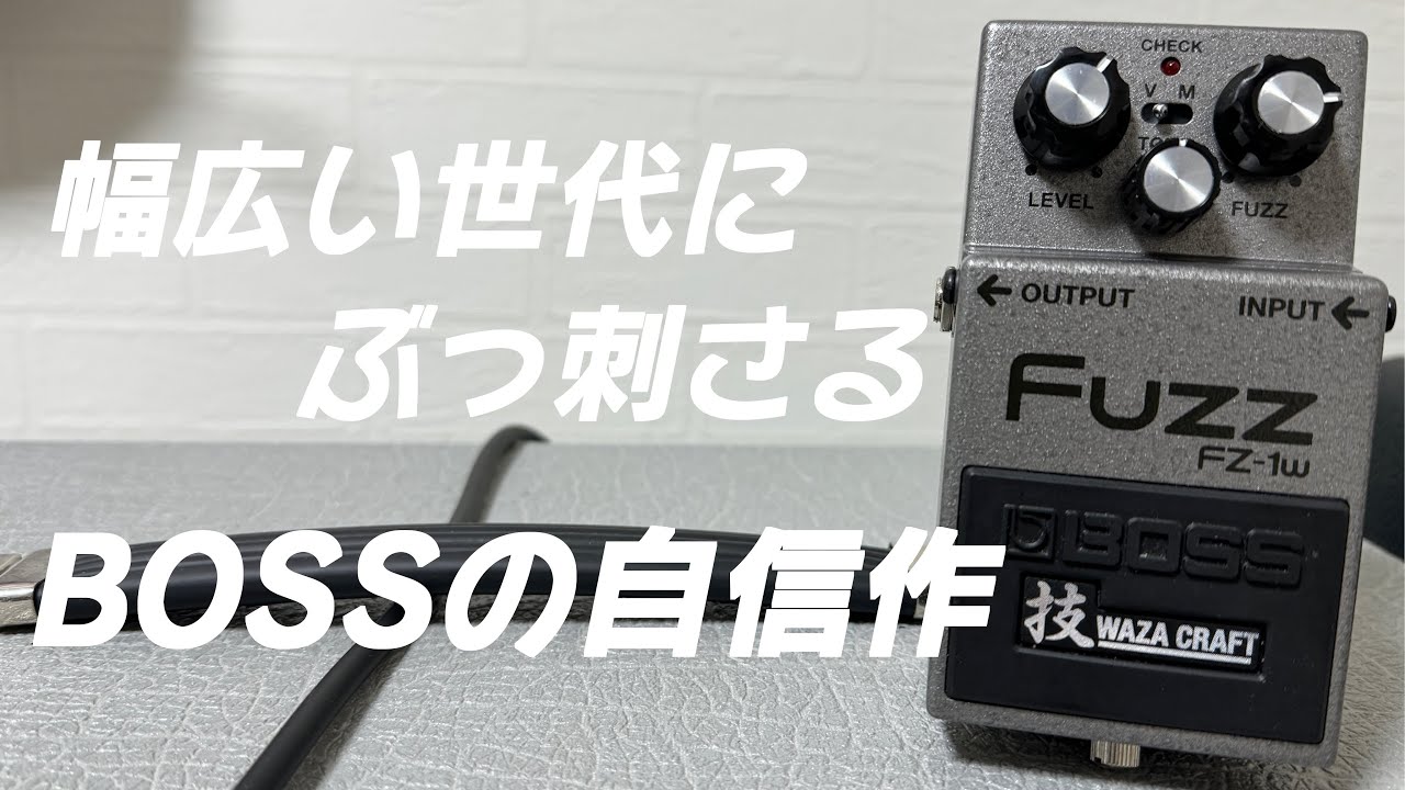 フルシアンテが新たに導入したファズ[Boss FZ-1W] - YouTube