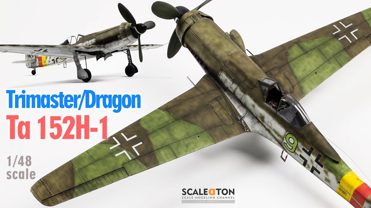 Ta 152H-1 Trimaster/Dragon 1/48 Scale Model Aircraft - YouTube