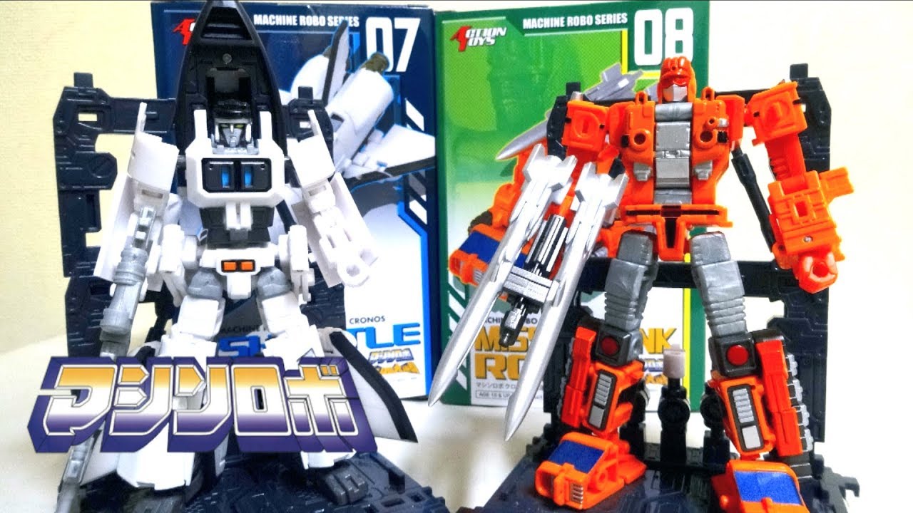 Machine Robo】MR07 Shuttle Robo and MR08 Missiletank Robo wotafa's
