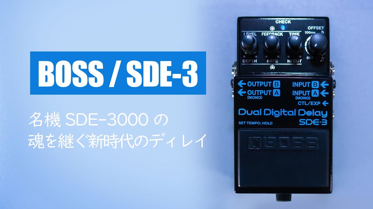 BOSS SDE-3 (交換用ボトムプレート、銀ネジ付) BOSS - SDE-3 | Dual