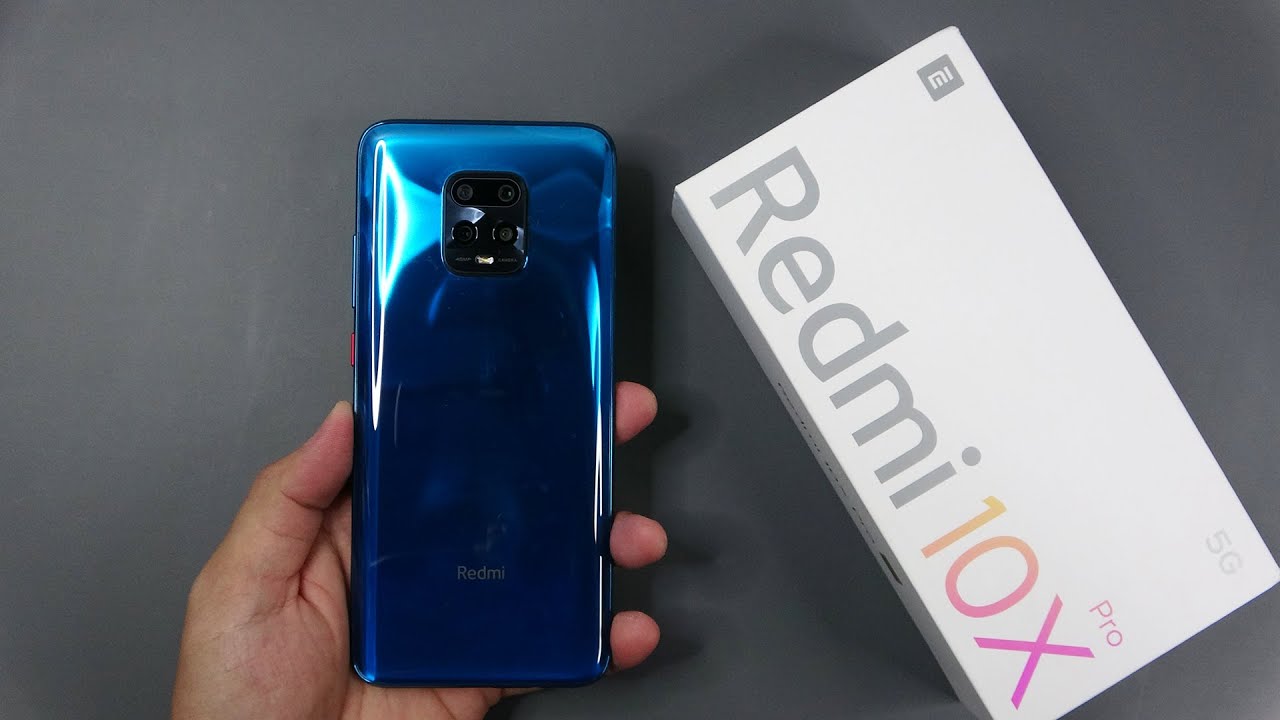 Xiaomi Redmi 10X Pro 5G blue unboxing, camera, antutu, gamming