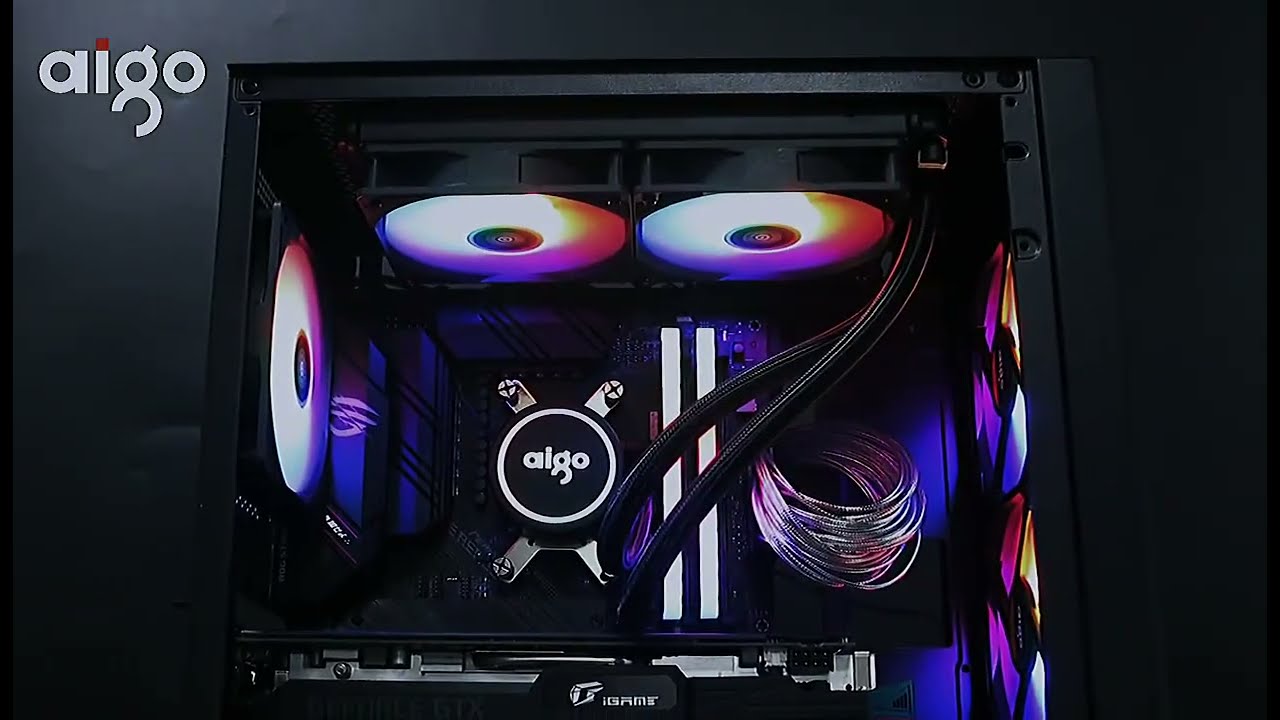 Aigo ACSE Water Cooling CPU Cooler 120 240 mm - YouTube