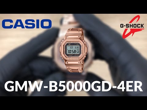 Unboxing Casio G-Shock GMW-B5000GD-4ER Rose Gold Ingot - YouTube