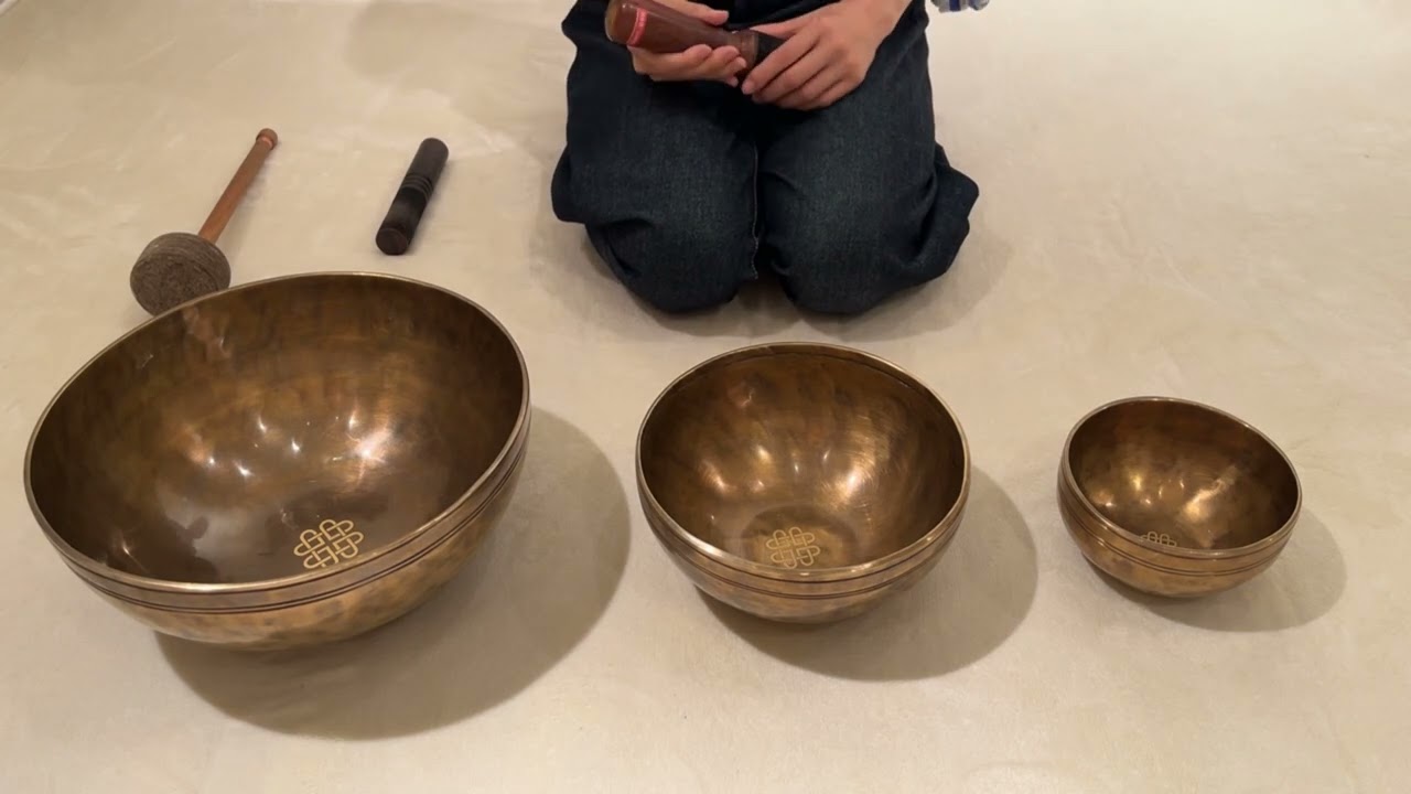 新・鍛造スペシャル・シンギングボウル3点セット（小・中・大