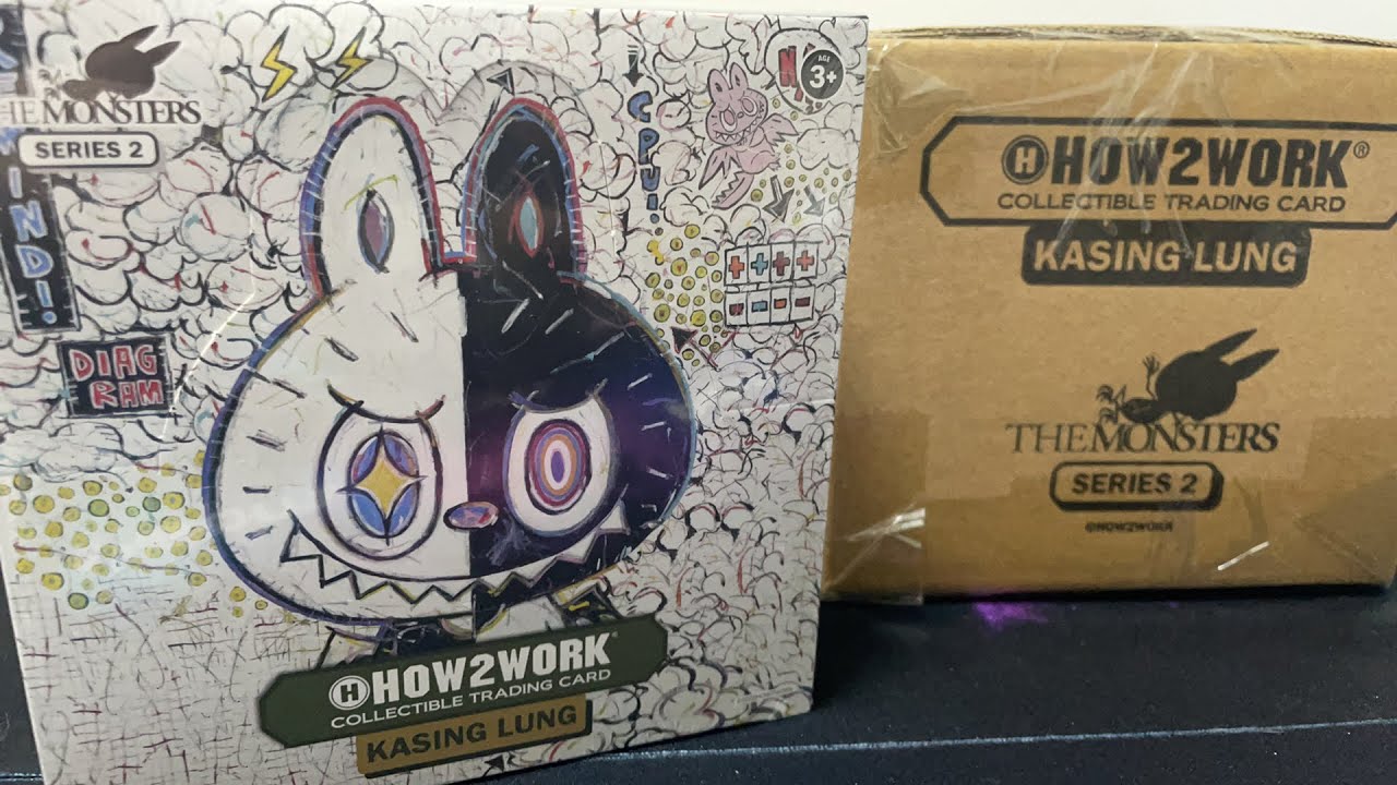 How2Work The Monster Series 2 Collectable Trading Card Case Break