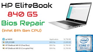 Fix Your Original Bios | HP EliteBook 840 G5 Bios Repair (Intel i7