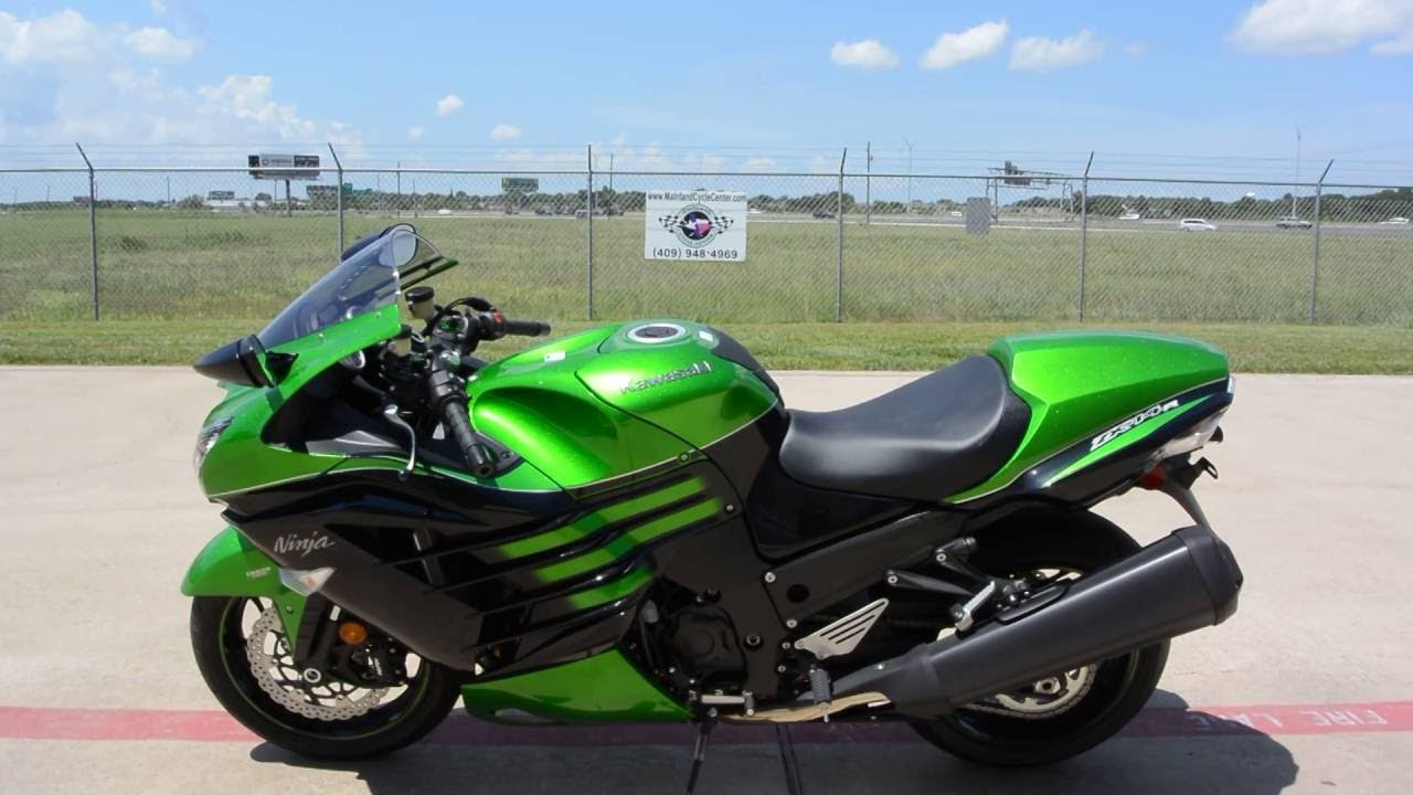 SALE $11,099: 2016 Kawasaki ZX14R Golden Blazed Green Overview and
