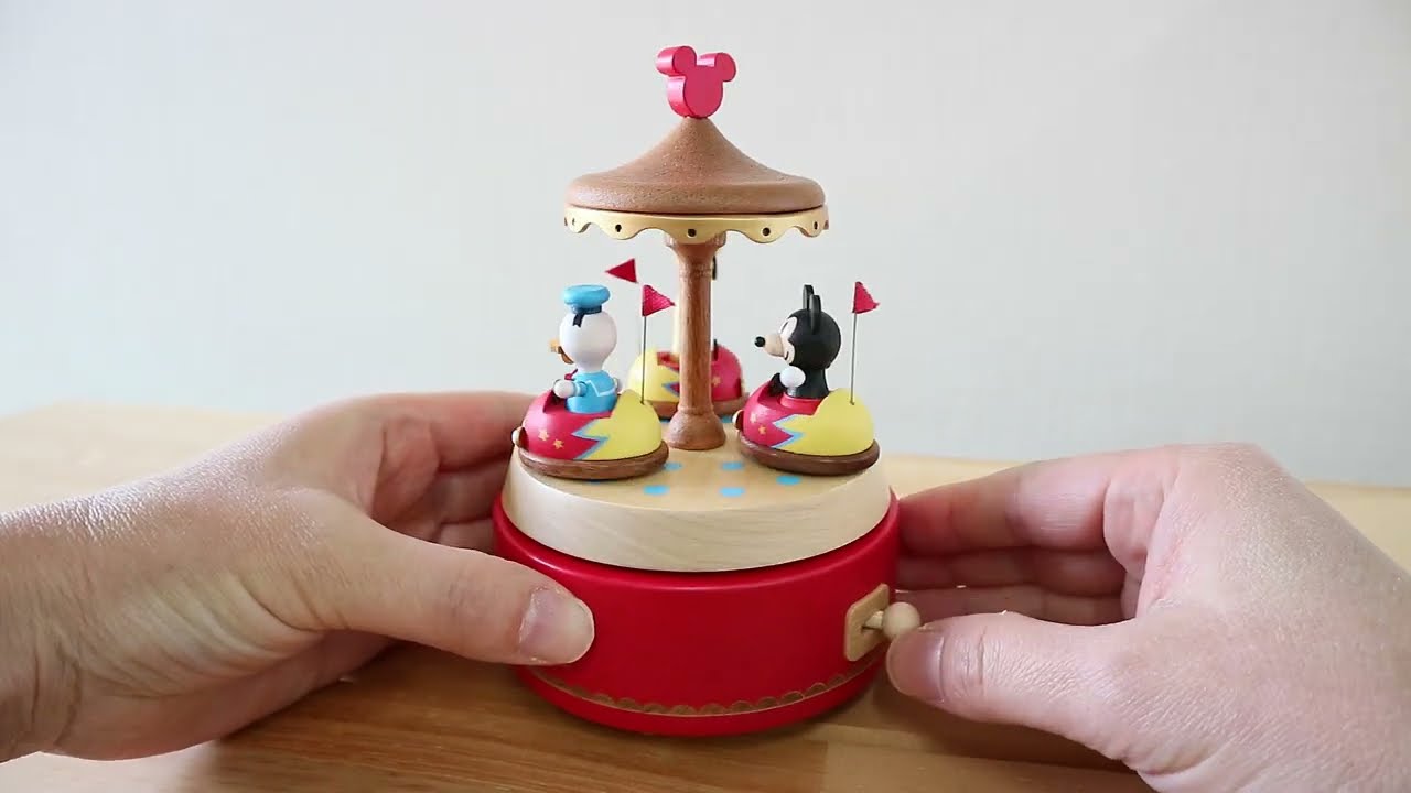 ディズニー 木製 オルゴール【ミッキーの遊園地】既製品 ｜株式会社