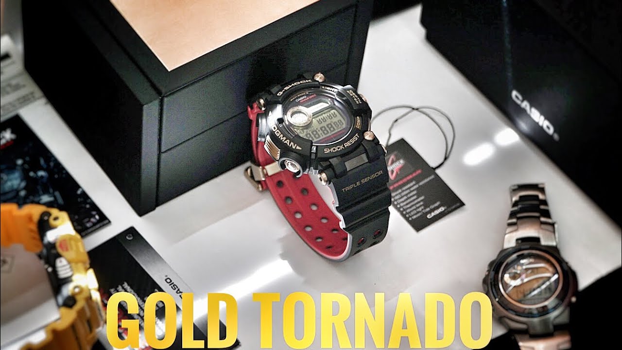 G-SHOCK 35th Anniversary GWF-D1035B GOLD TORNADO Triple sensor