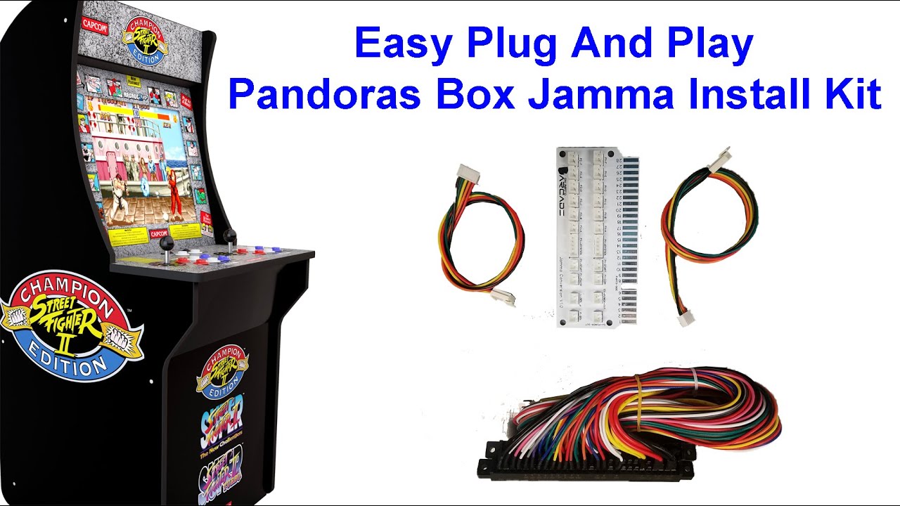 Easy Jamma Pandoras Box DX / 6 Install Plug and Play PCB by DIY