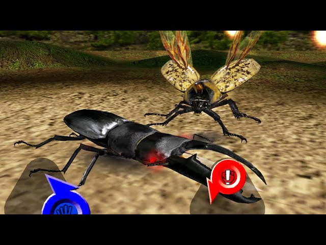 アーケード] 甲虫王者ムシキング - ティティウスシロカブト VS 改造