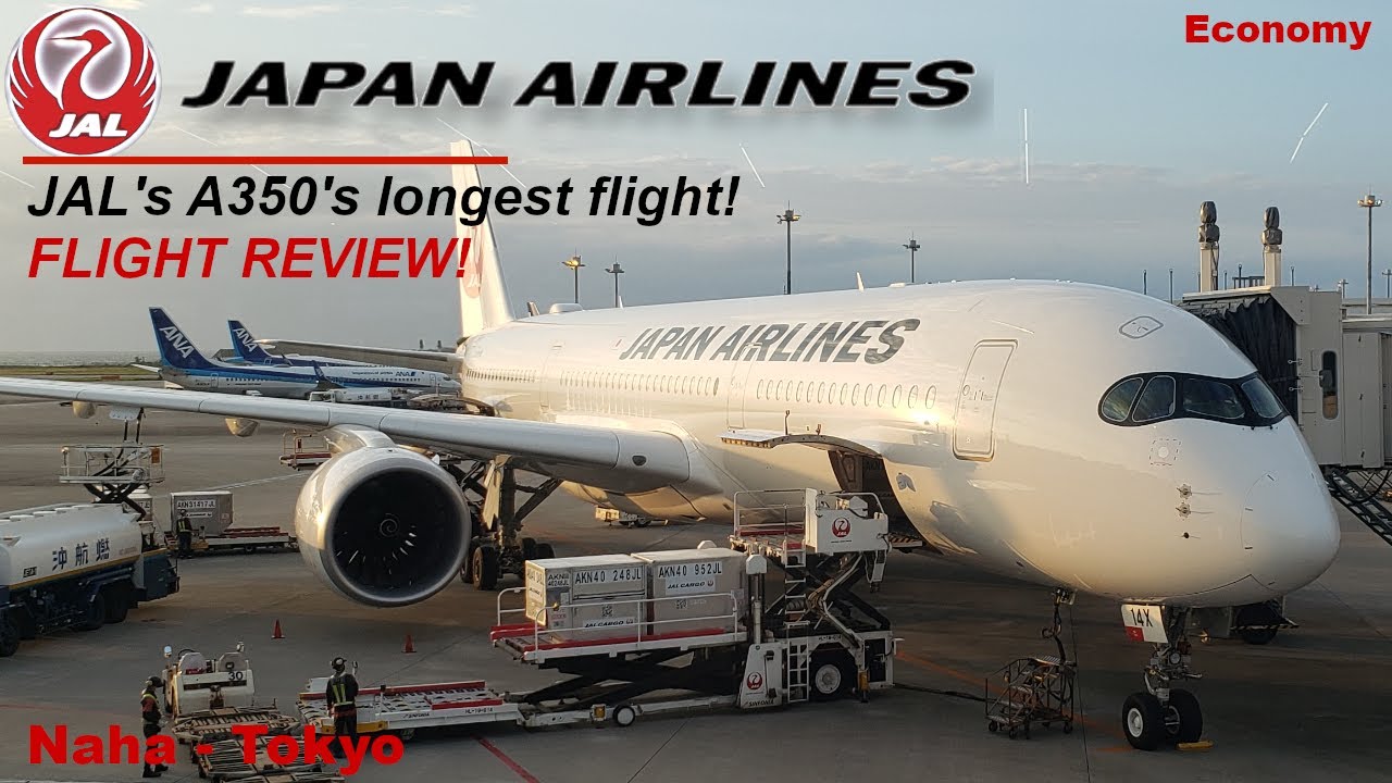 JAPAN AIRLINES A350 - 900 Review | Economy Class | Tokyo - Naha