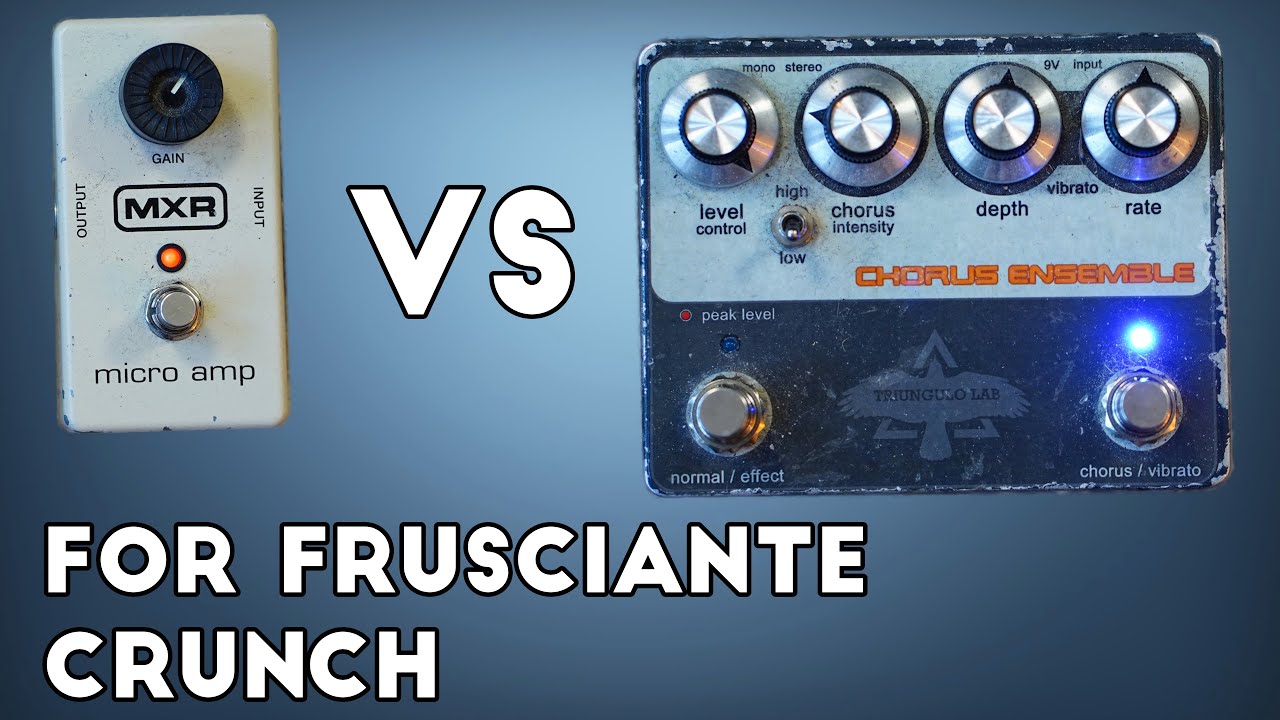 Micro Amp VS Chorus Ensemble for Frusciante Crunch - YouTube