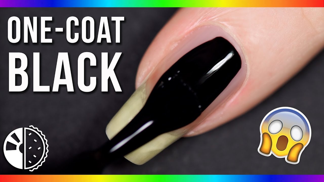 The BEST Black Nail Polish - Only ONE Coat😍 - YouTube