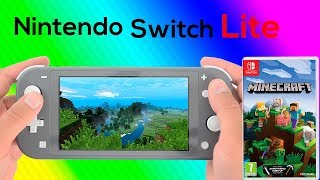 Minecraft Nintendo Switch Lite Gameplay - YouTube